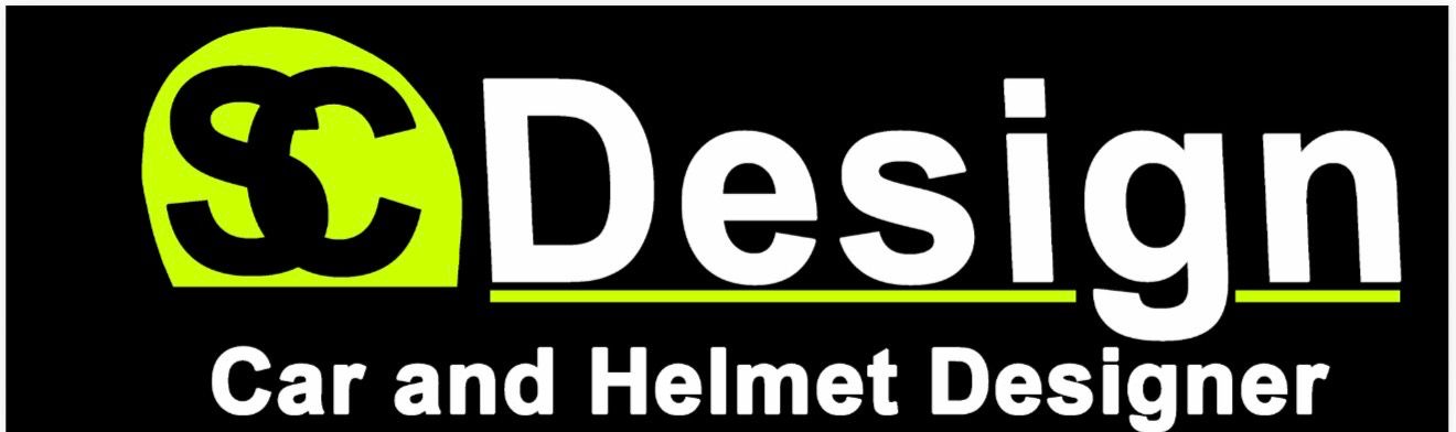 SCDesigns logo, car and helmet designer